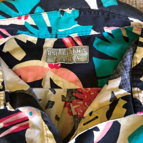 Vintage Tropical Print Button Down - M/L - Picture 6 of 9